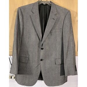 Jos A Bank Mens 55% Silk 45% Camel Hair Sz 44R Signature Collection Blazer Black